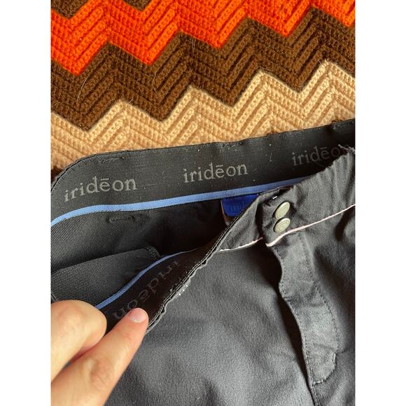 Irideon Black With Pink Piping Knee Patch Riding Breeches - sz L - Picture 6 of 9